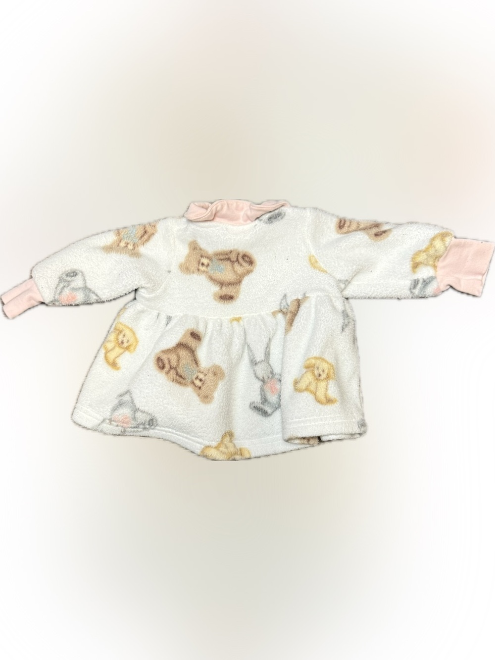 Carters Plush Animal Print Baby Dress - Sz 0-3 months
